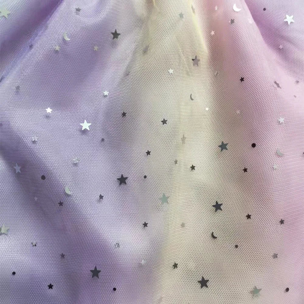 Kids Cats Princess Dress Summer Casual Girls Sequins Rainbow Mesh Dress Children Carnival Wedding Birthday Gifts Party Dress