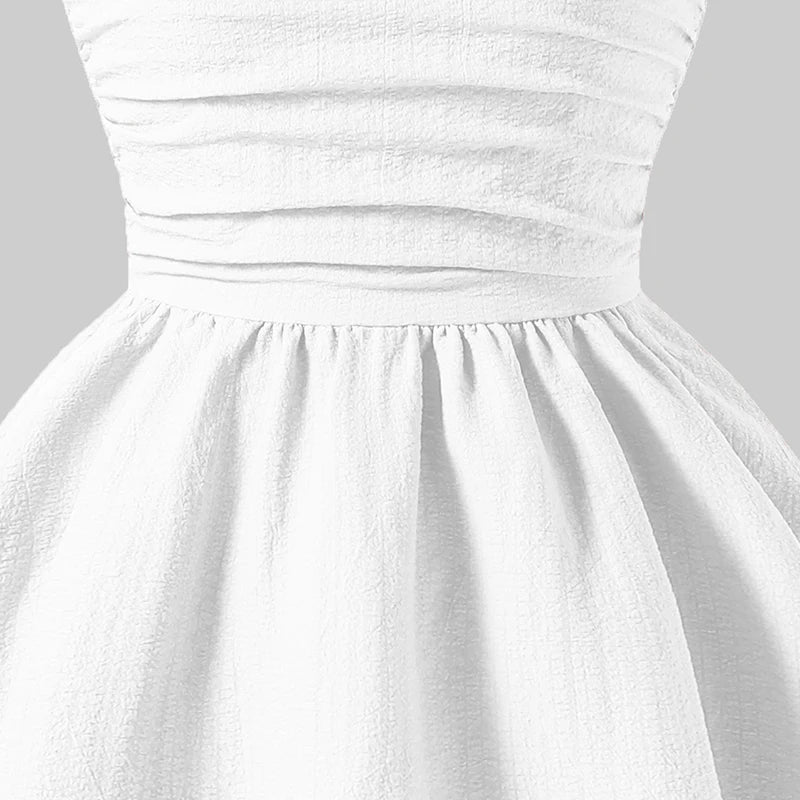 Kids Set Solid Pink Tiered Sling Princess Dress Sweet Style Tween Girls Dress Birthday Party Dating Clothes