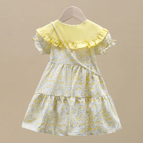 Children's Summer Fashionable Dress, Girls' Floral Skirt, New Summer Dress, Beautiful Princess Dress for Little Girls
